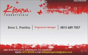 Kartu Nama Kirana Alternatif 1